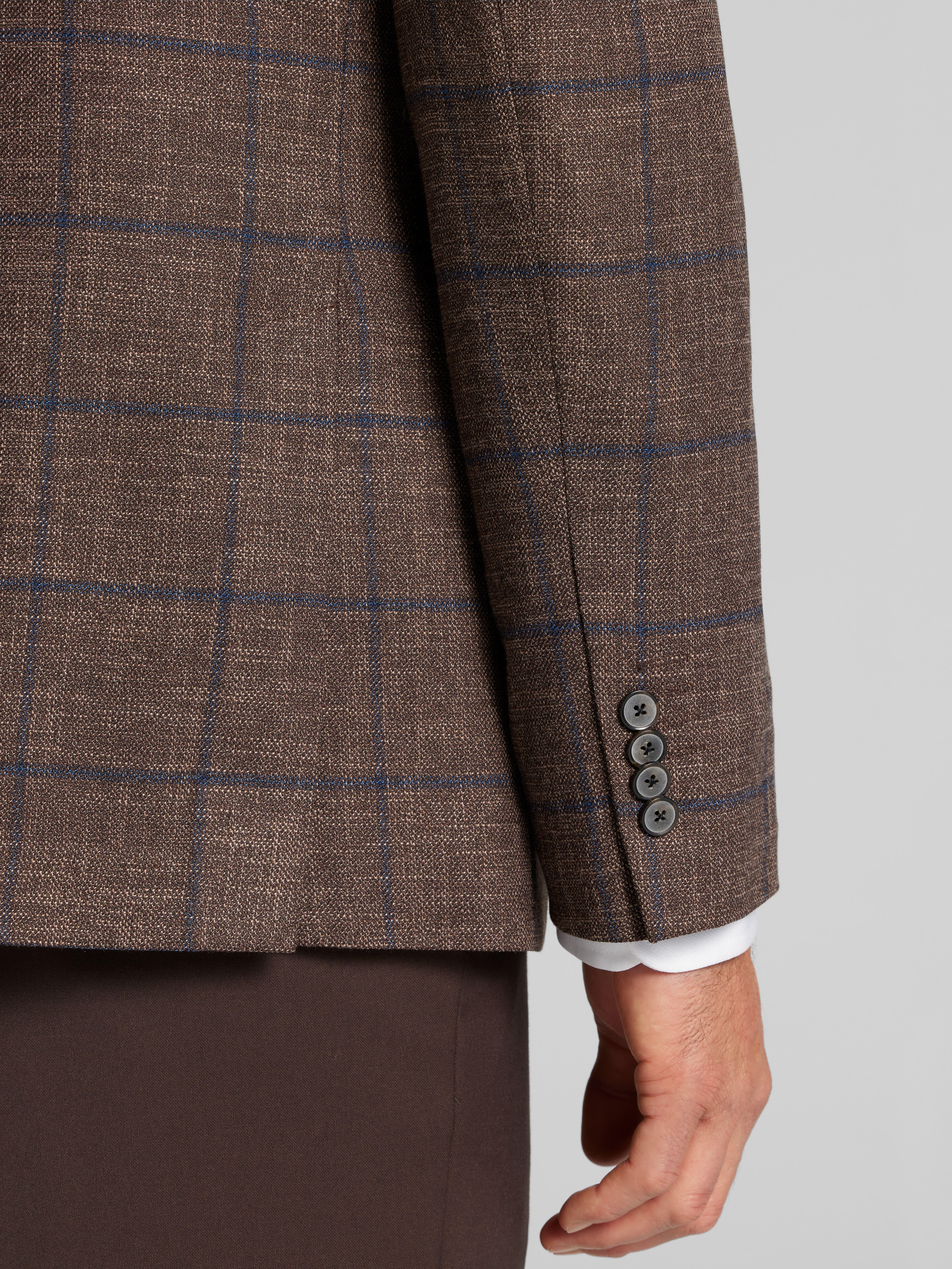 Classic Fit Windowpane Plaid Sport Coat