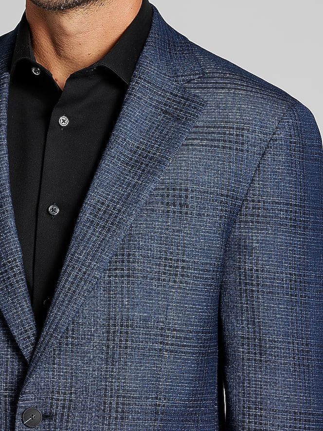 Awearness Kenneth Cole Modern Fit Plaid Sport Coat