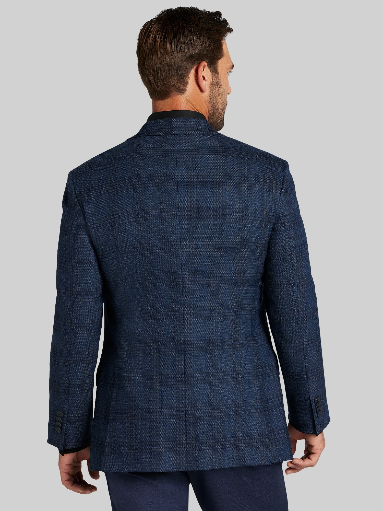 Modern Fit Plaid Sport Coat