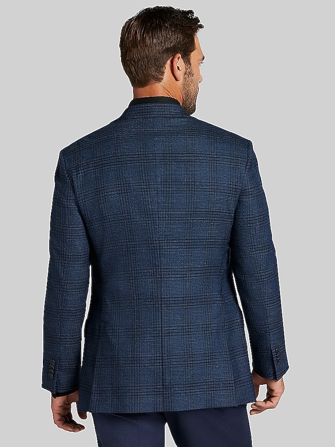 Awearness Kenneth Cole Modern Fit Plaid Sport Coat