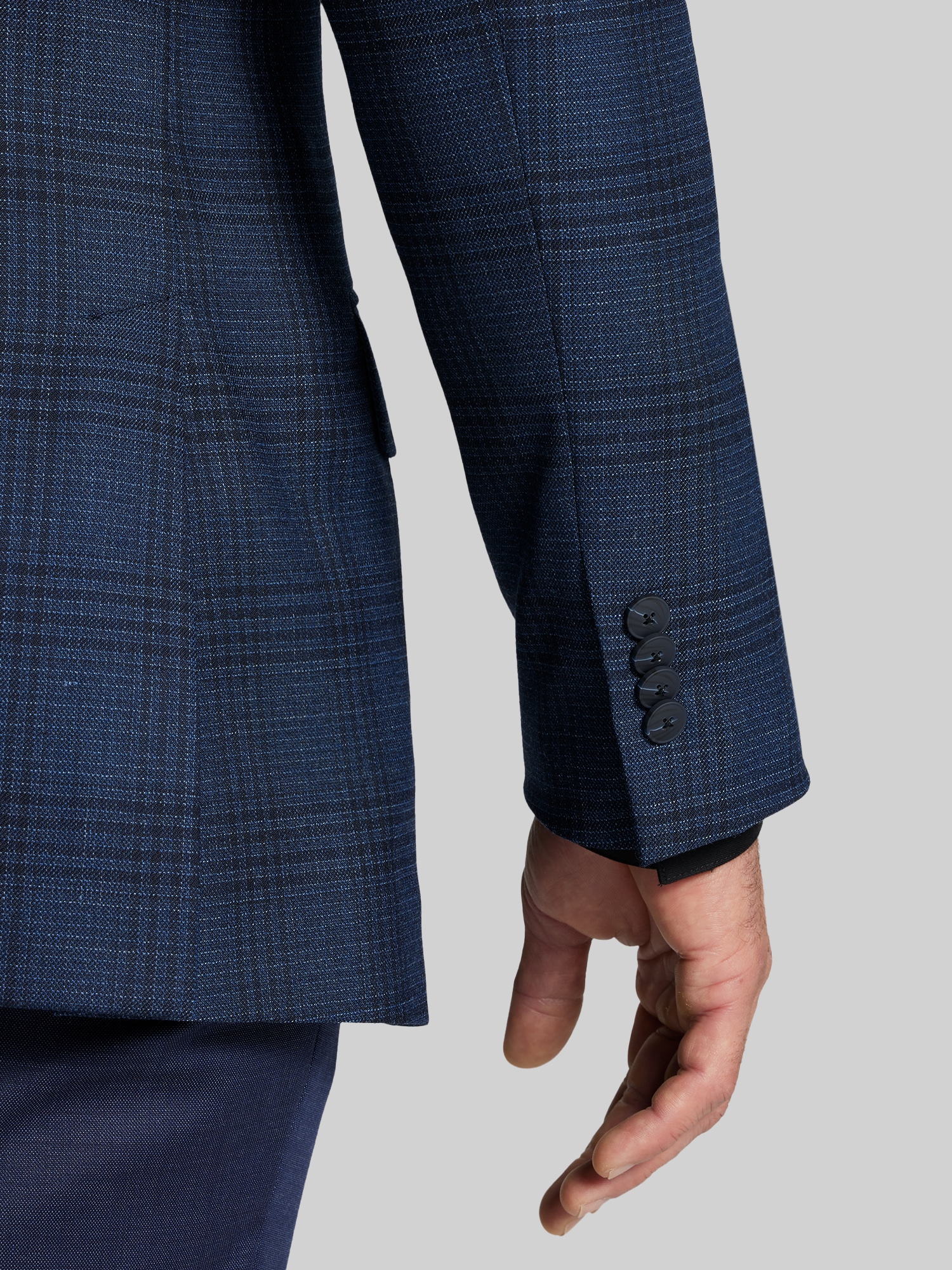 Modern Fit Plaid Sport Coat