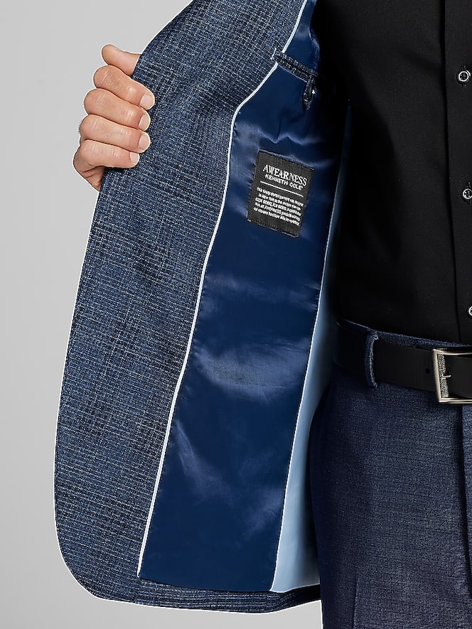 Awearness Kenneth Cole Modern Fit Plaid Sport Coat