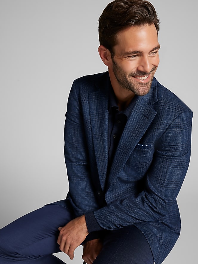 Awearness Kenneth Cole Modern Fit Plaid Sport Coat