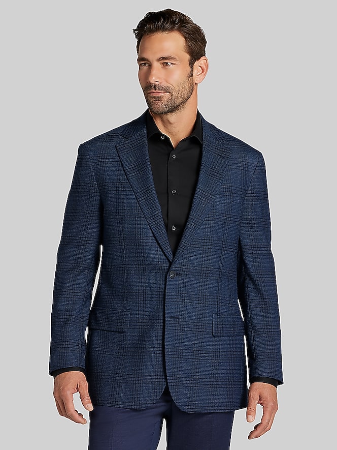 Awearness Kenneth Cole Modern Fit Plaid Sport Coat