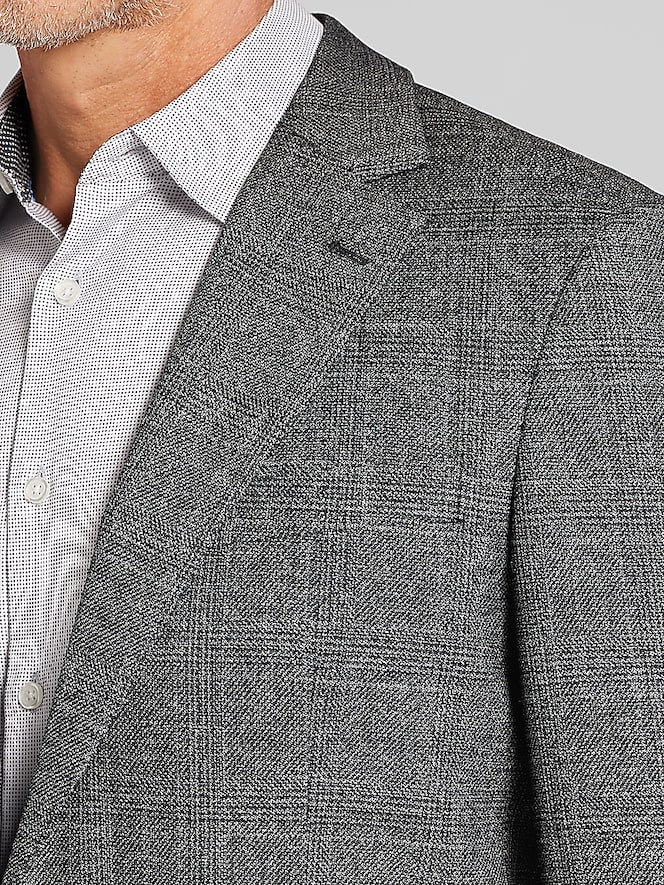 Awearness Kenneth Cole Modern Fit Plaid Suit Jacket