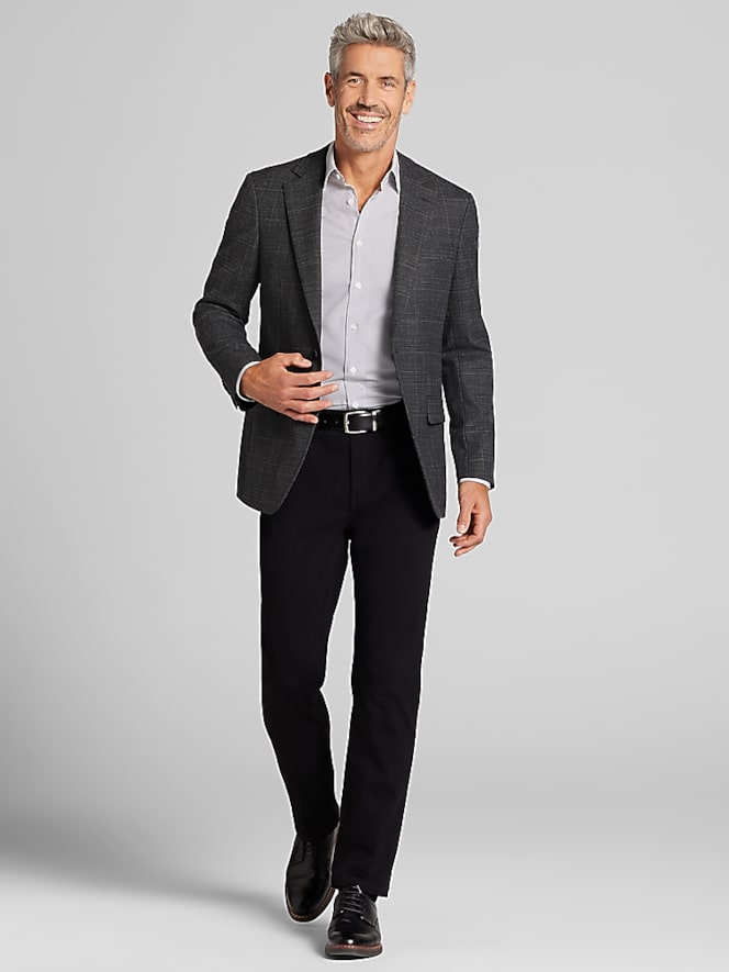 Awearness Kenneth Cole Modern Fit Plaid Suit Jacket