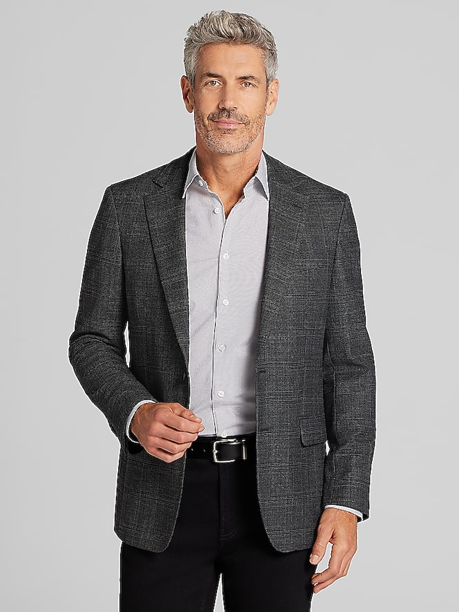 Awearness Kenneth Cole Modern Fit Plaid Suit Jacket