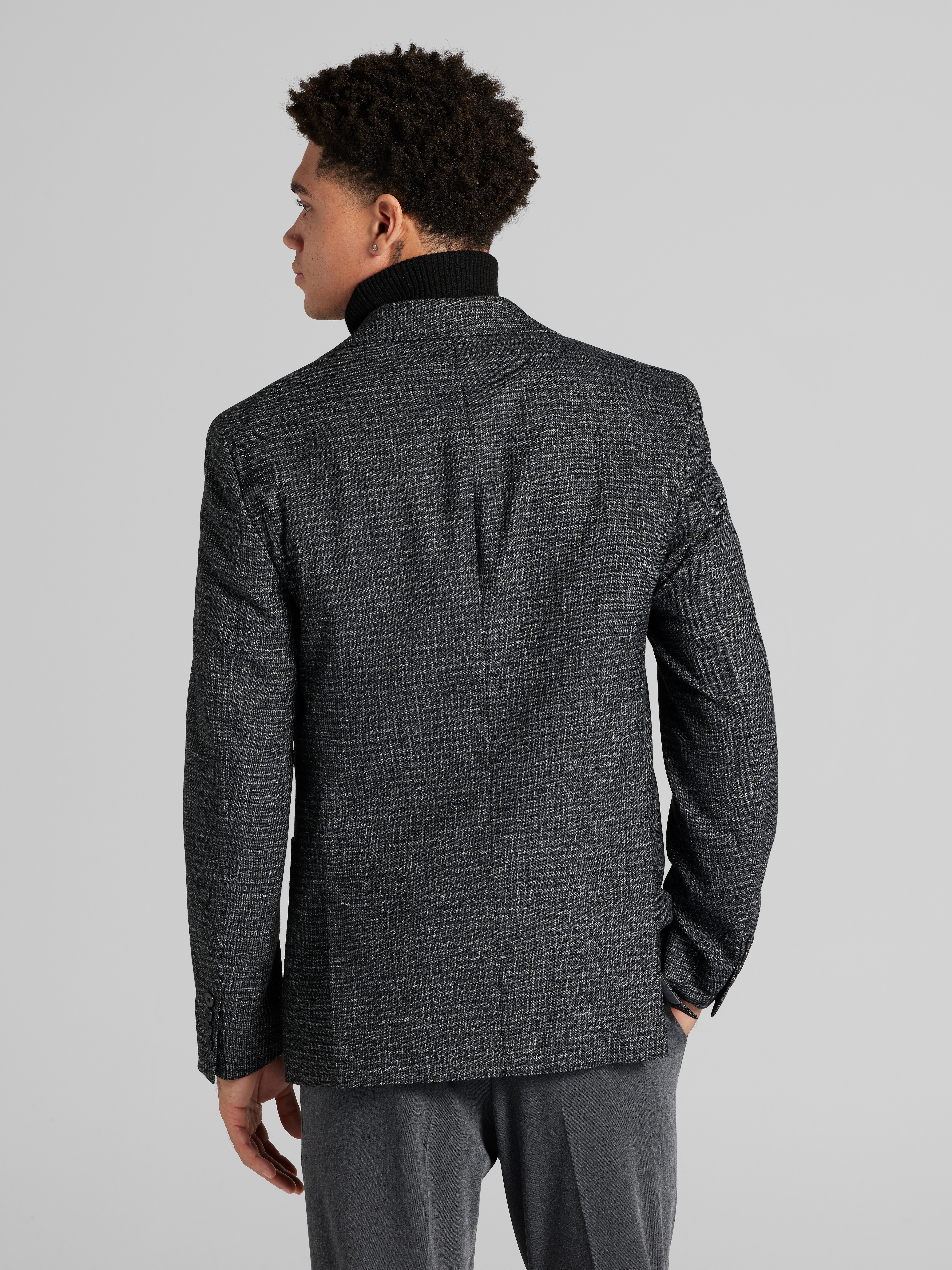 Slim Fit Check Sport Coat