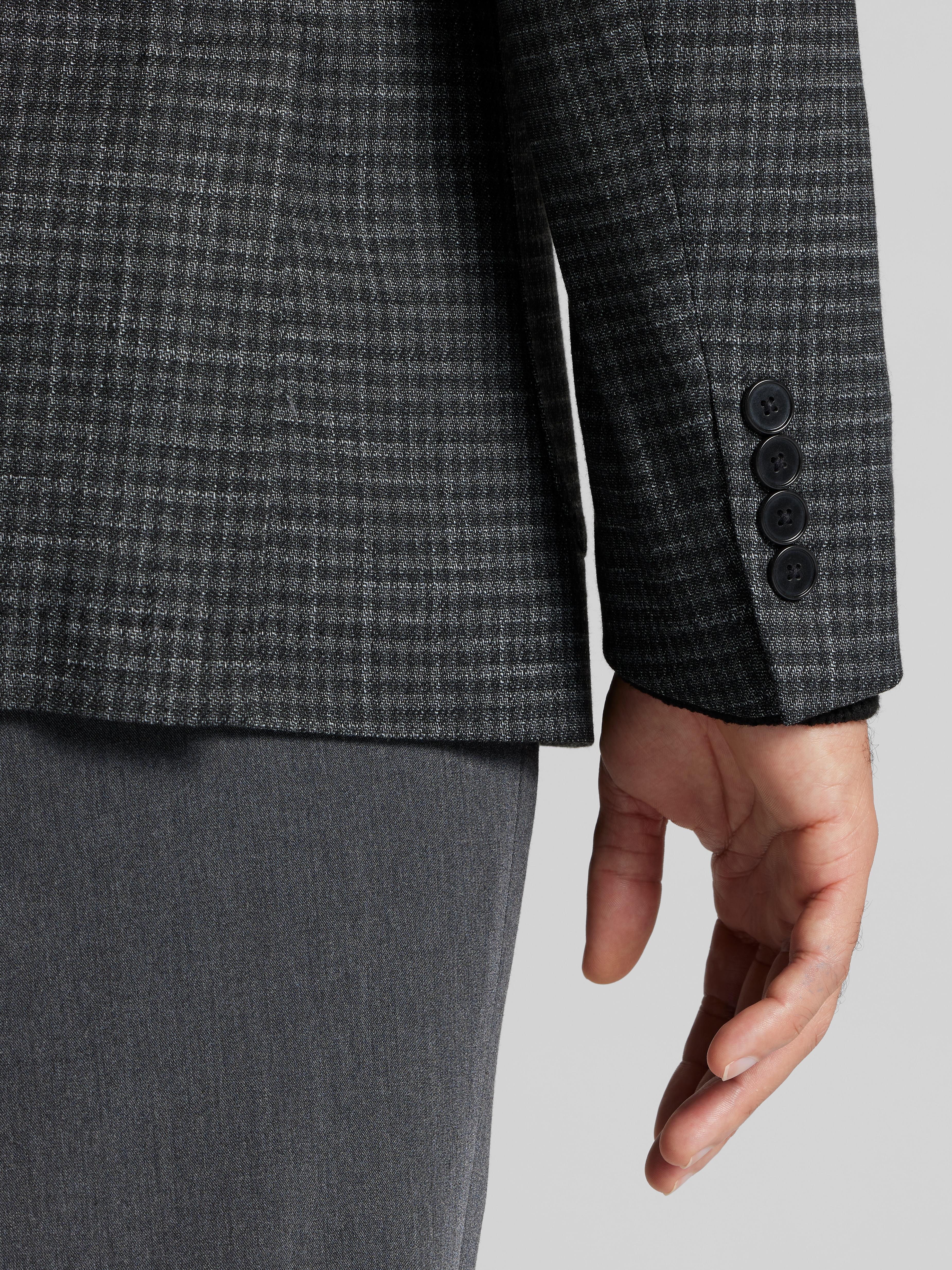 Slim Fit Check Sport Coat