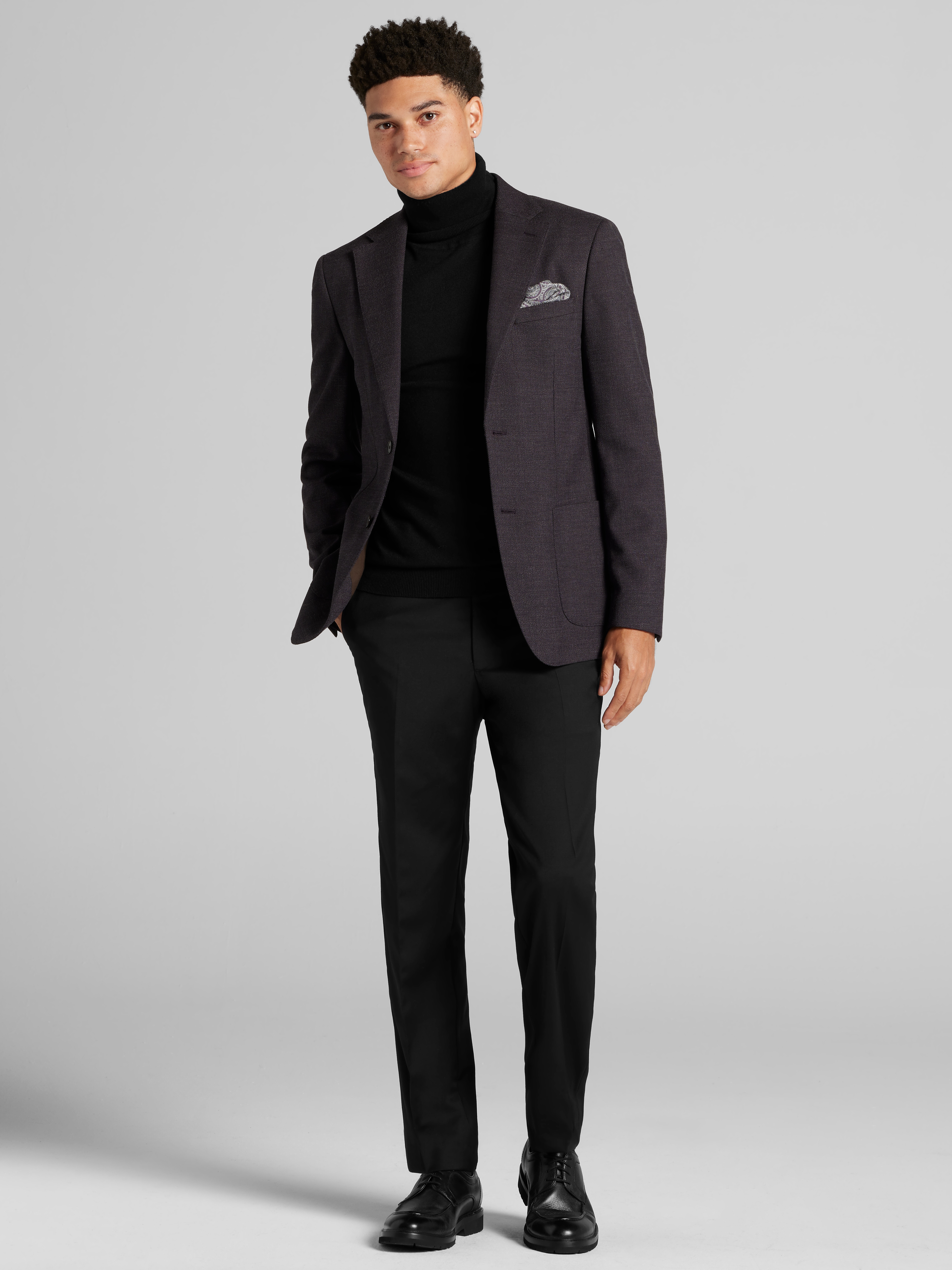 Slim Fit Textured Sport Coat