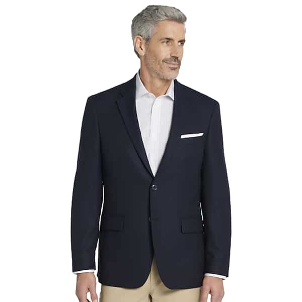 Joseph Abboud Men's Classic Fit Wool Blend Blazer Navy Solid - Size: 44 Long