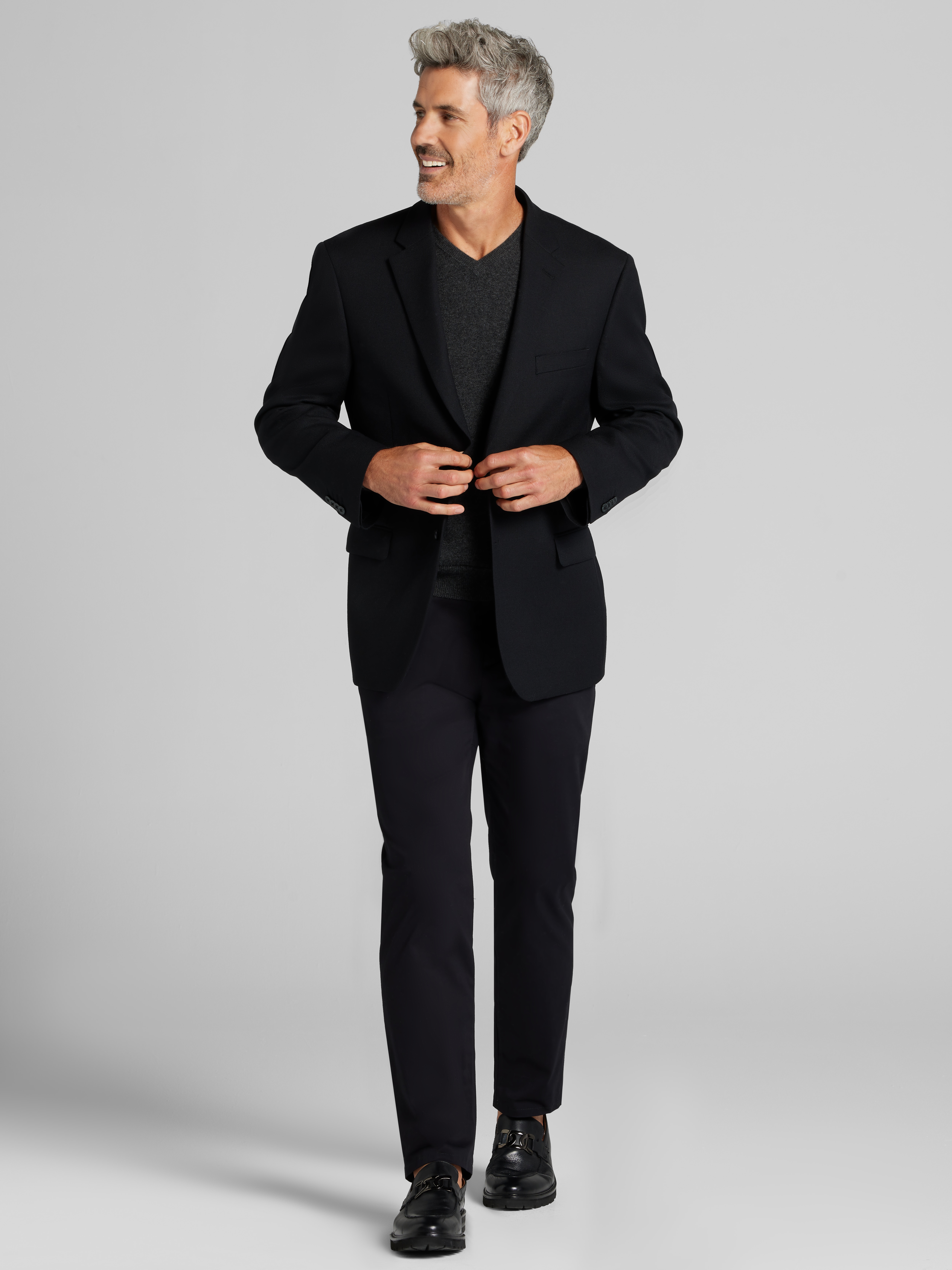Classic Fit Wool Blend Blazer