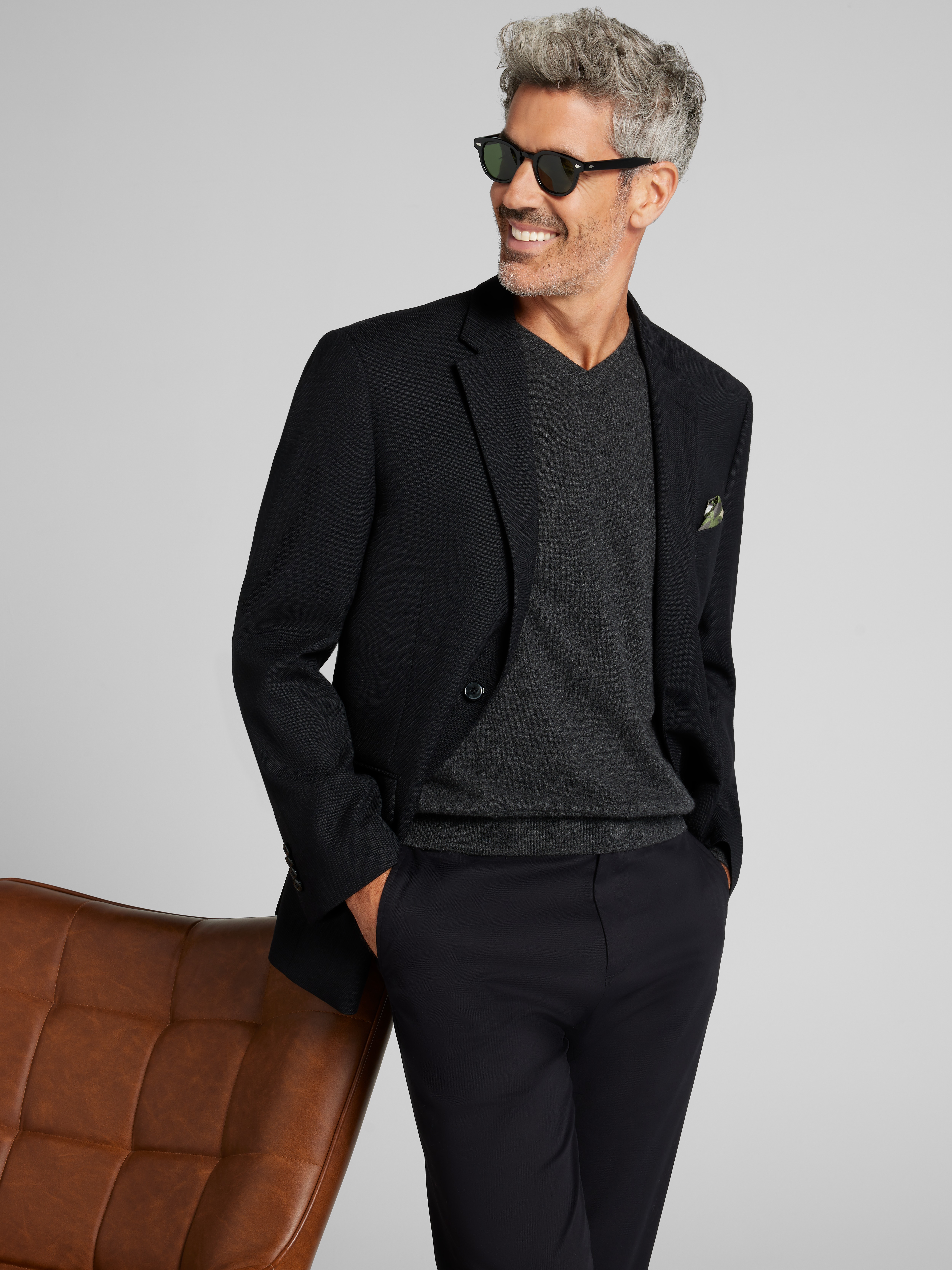 Classic Fit Wool Blend Blazer