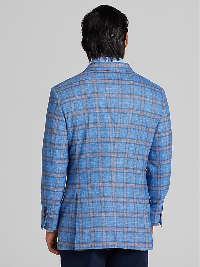 Wilke-Rodriguez Modern Fit Windowpane Plaid Sport Coat