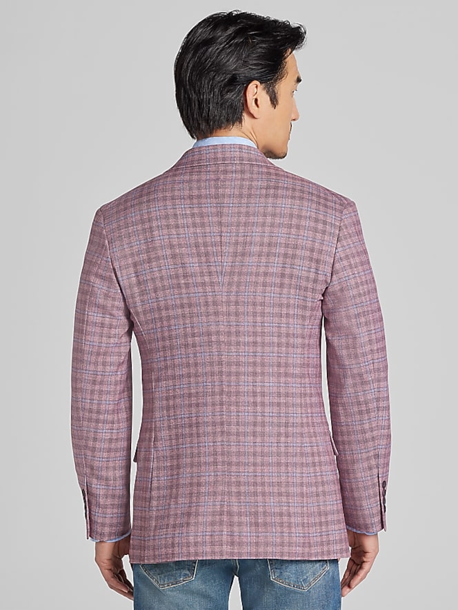 Wilke-Rodriguez Modern Fit Windowpane Plaid Sport Coat