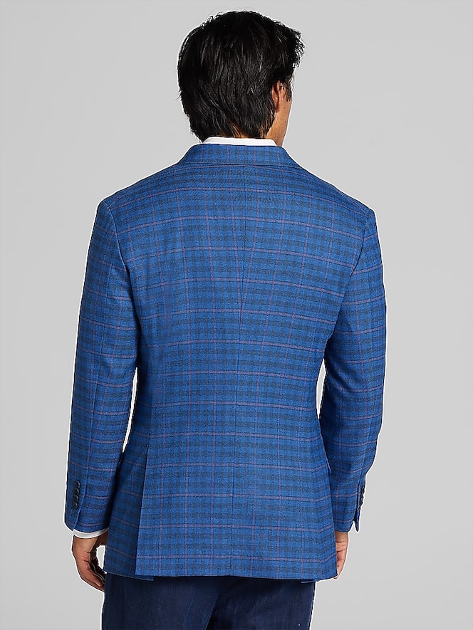 Wilke-Rodriguez Modern Fit Windowpane Plaid Sport Coat