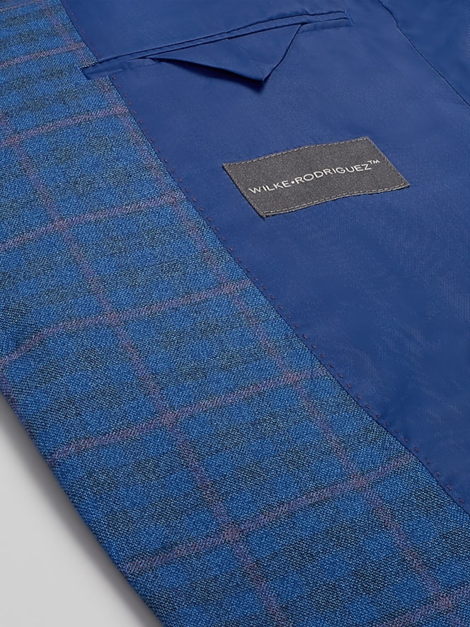 Wilke-Rodriguez Modern Fit Windowpane Plaid Sport Coat