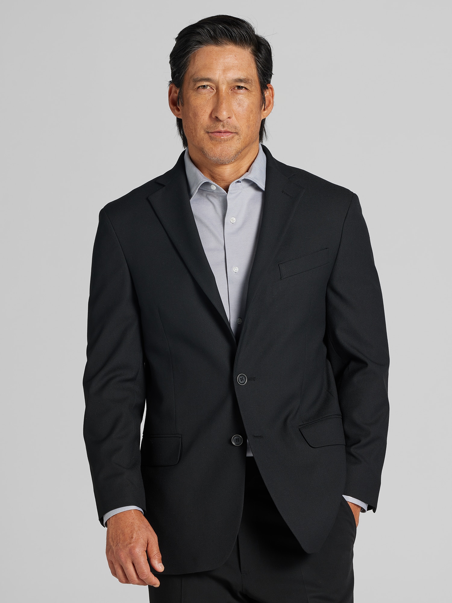 Modern Fit Solid Blazer