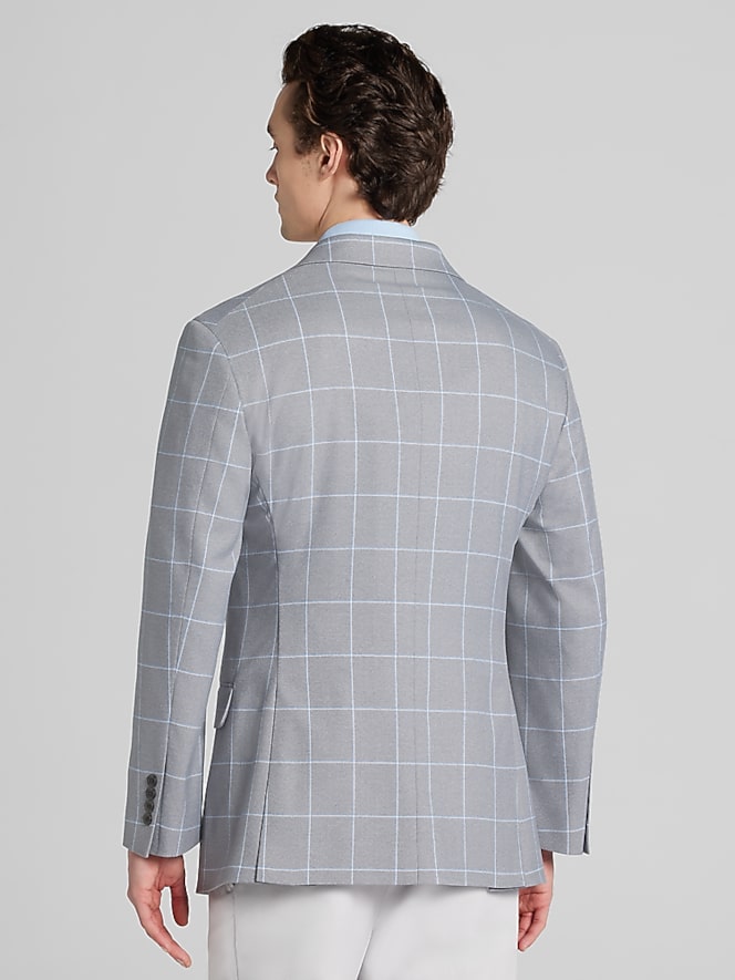 Wilke-Rodriguez Modern Fit Windowpane Plaid Sport Coat