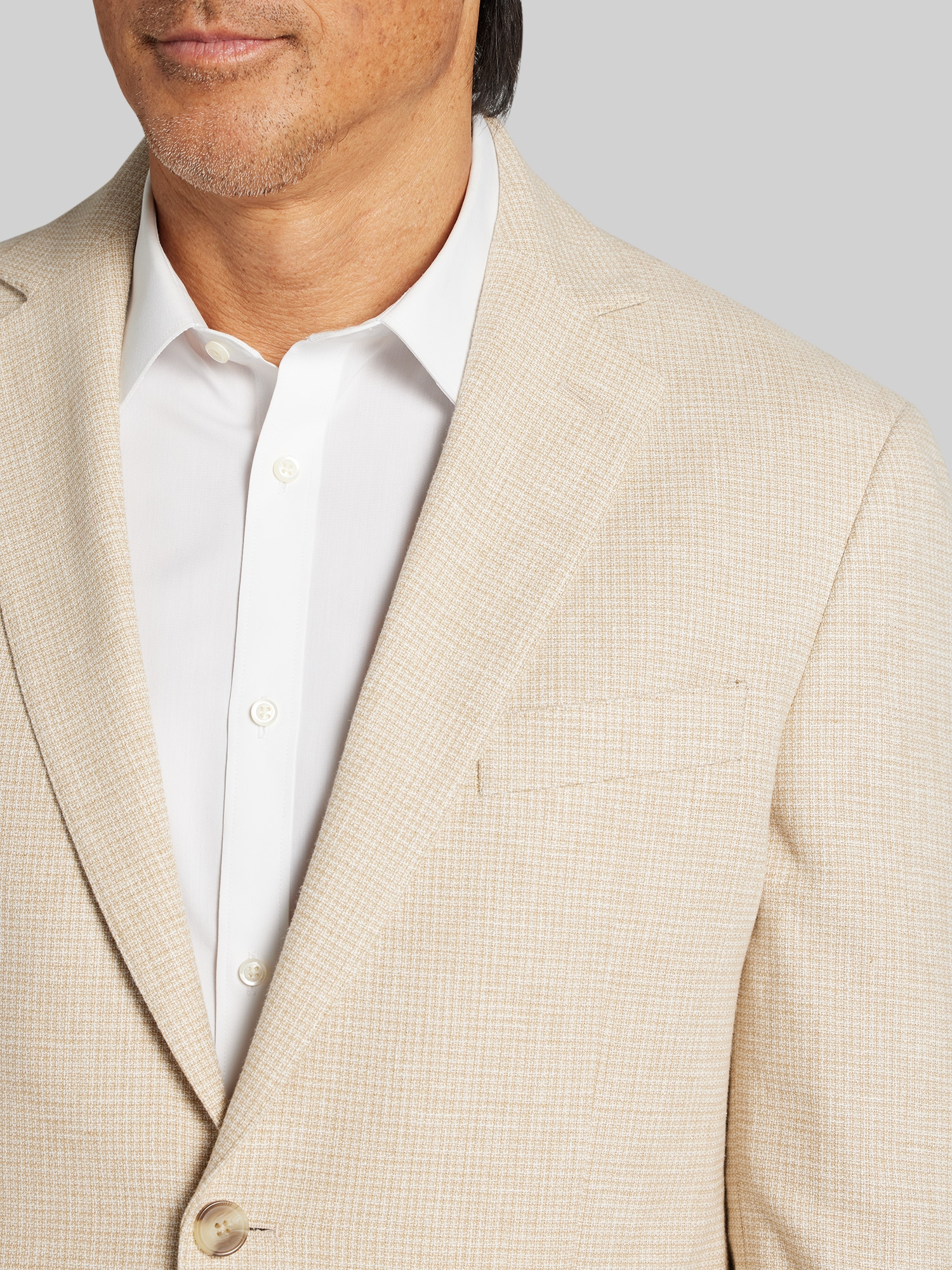 Modern Fit Linen-Blend Sport Coat