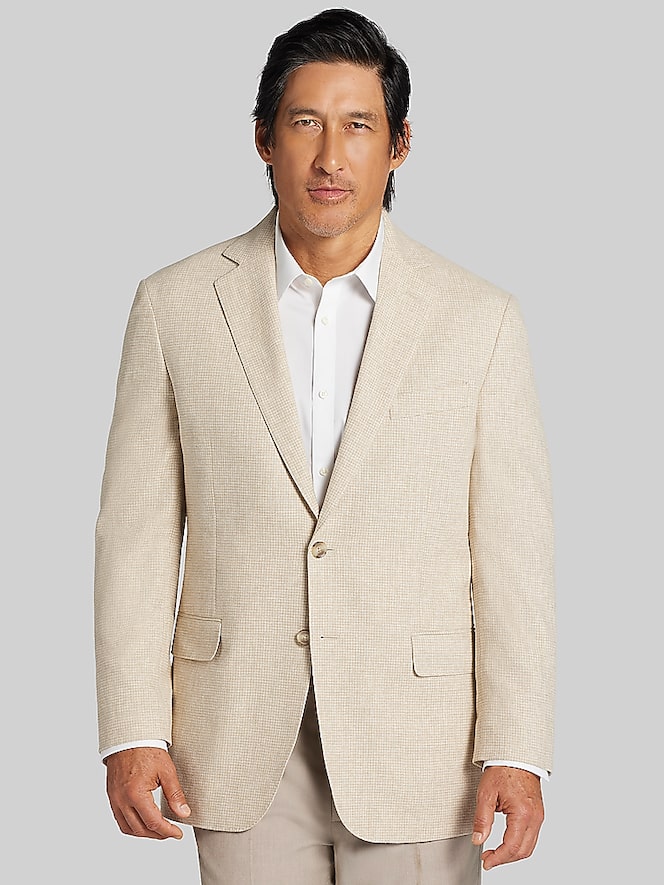 Joseph Abboud Modern Fit Linen-Blend Sport Coat