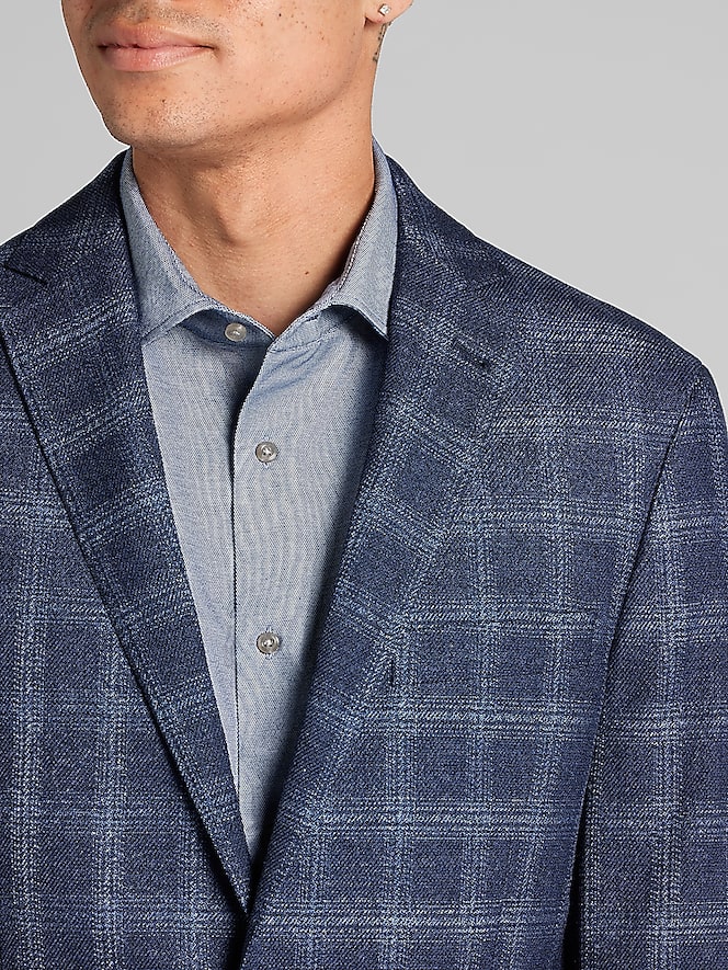 Awearness Kenneth Cole Slim Fit Plaid Sport Coat