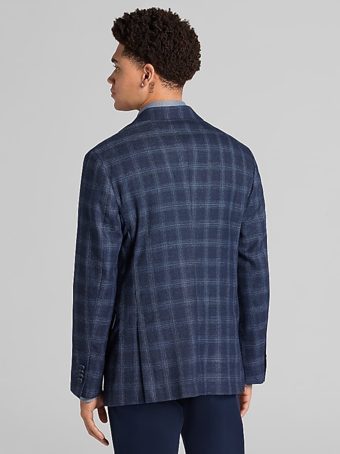 Awearness Kenneth Cole Slim Fit Plaid Sport Coat