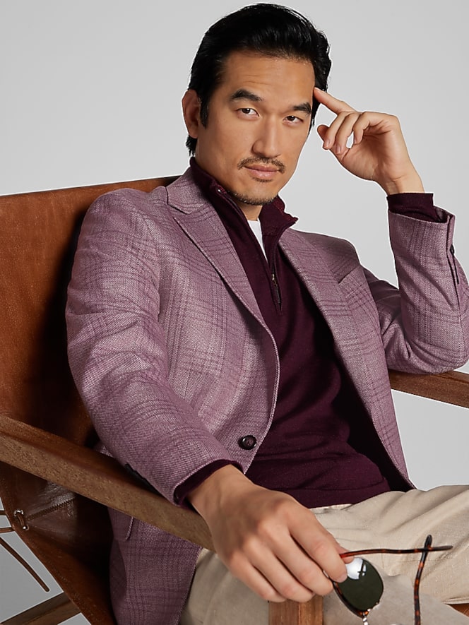 Wilke-Rodriguez Modern Fit Plaid Sport Coat