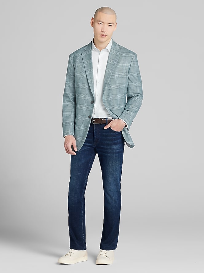 Wilke-Rodriguez Modern Fit Plaid Sport Coat