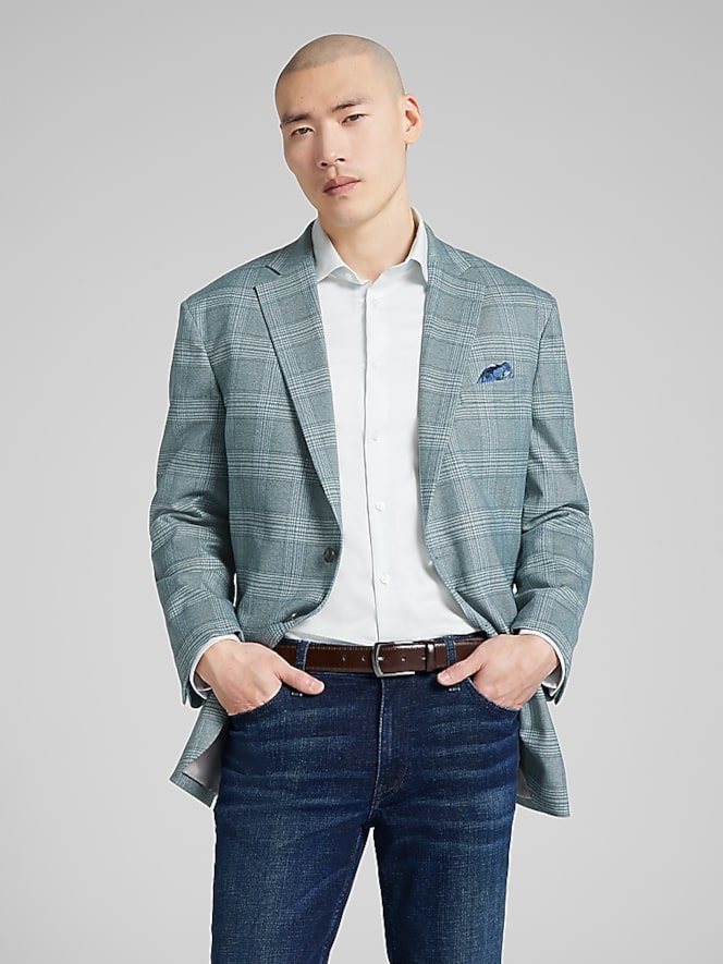 Wilke-Rodriguez Modern Fit Plaid Sport Coat