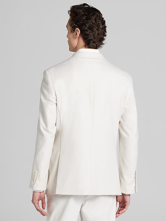 Egara Egara Slim Fit Textured Solid Dinner Jacket