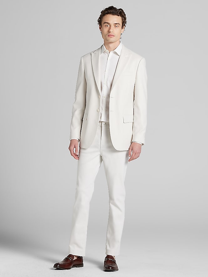 Egara Egara Slim Fit Textured Solid Dinner Jacket