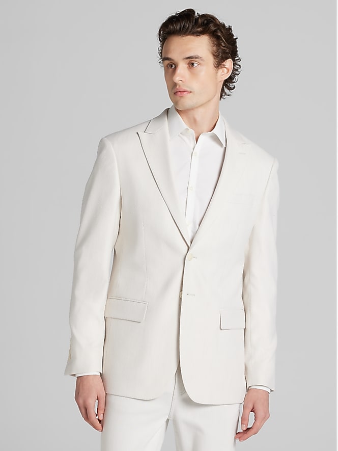 Egara Egara Slim Fit Textured Solid Dinner Jacket