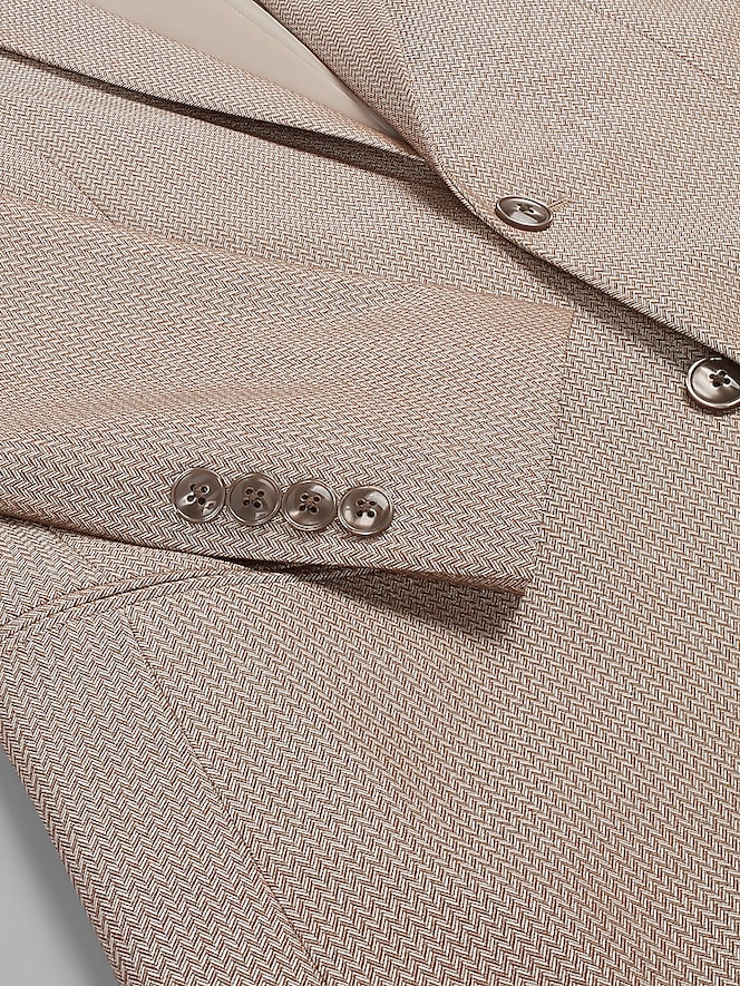 Egara Slim Fit Herringbone Dinner Jacket