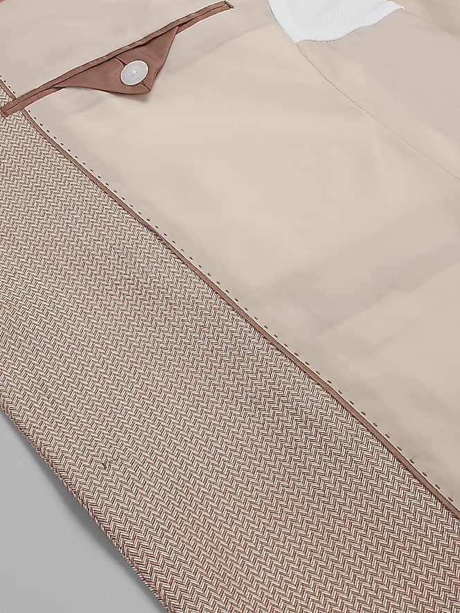 Egara Slim Fit Herringbone Dinner Jacket