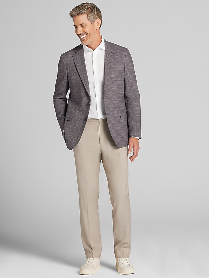 Awearness Kenneth Cole Modern Fit Plaid Sport Coat