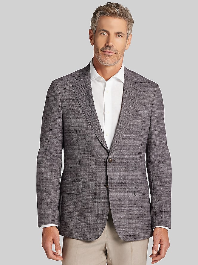 Awearness Kenneth Cole Modern Fit Plaid Sport Coat