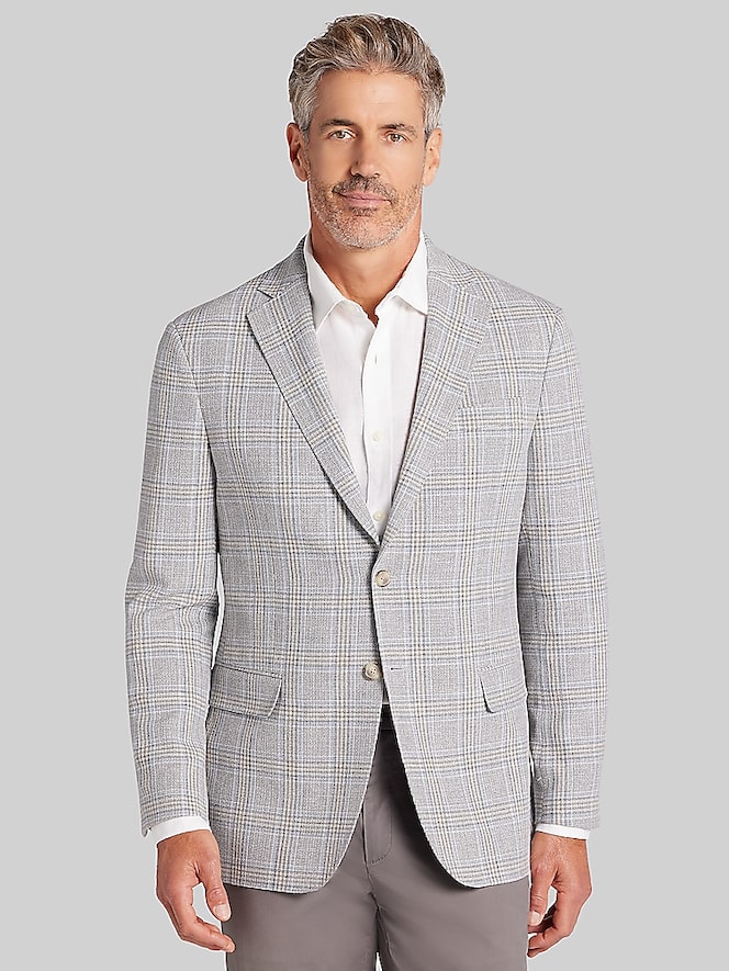 Joseph Abboud Modern Fit Plaid Sport Coat