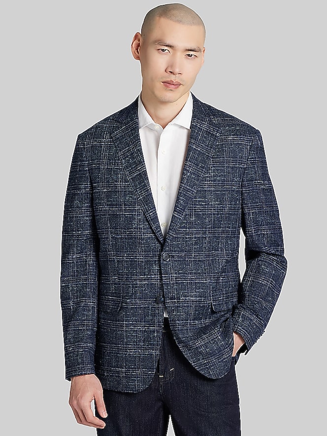 Joseph Abboud Modern Fit Plaid Sport Coat