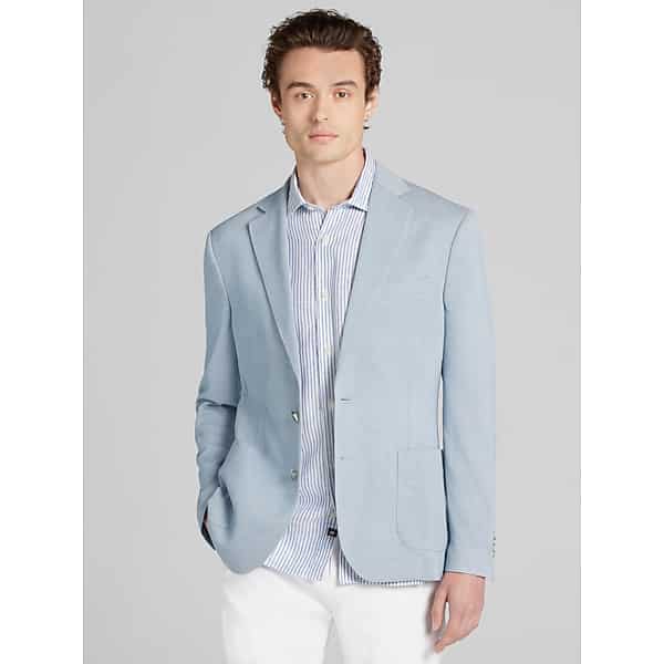 Awearness Kenneth Cole Men's Slim Fit Sport Coat Light Blue - Size: 40 Short