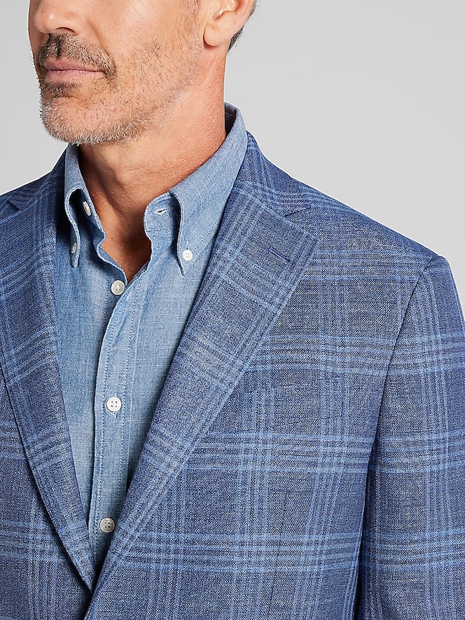 Joseph Abboud Modern Fit Plaid Sport Coat