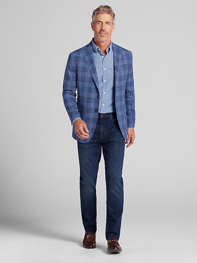 Joseph Abboud Modern Fit Plaid Sport Coat