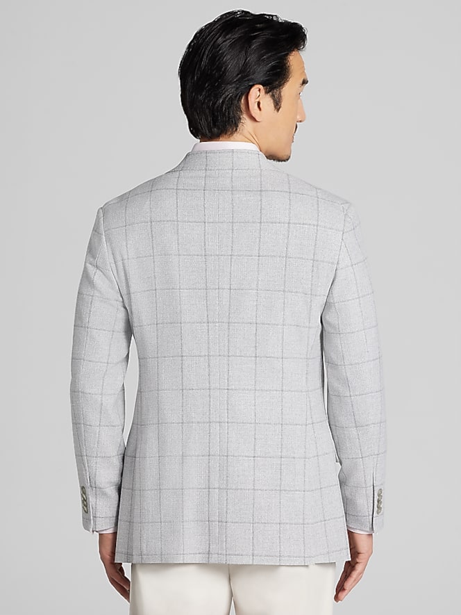 Awearness Kenneth Cole Modern Windowpane Fit Sport Coat
