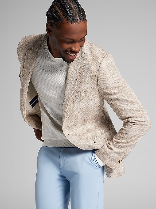 Joseph Abboud Modern Fit Plaid Sportcoat