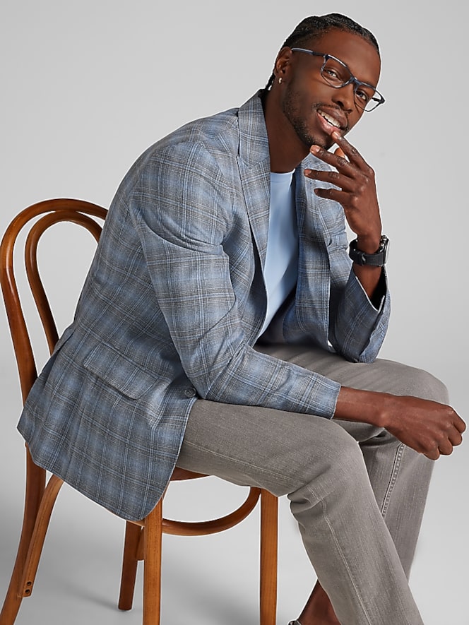 Joseph Abboud Classic Fit Plaid Sport Coat