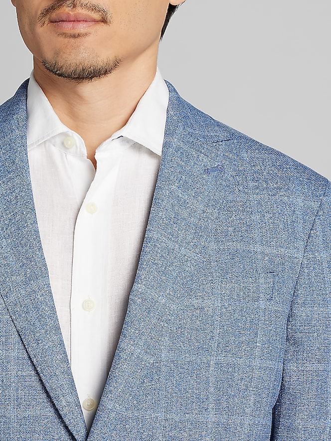 Awearness Kenneth Cole Modern Fit Windowpane Plaid Sport Coat