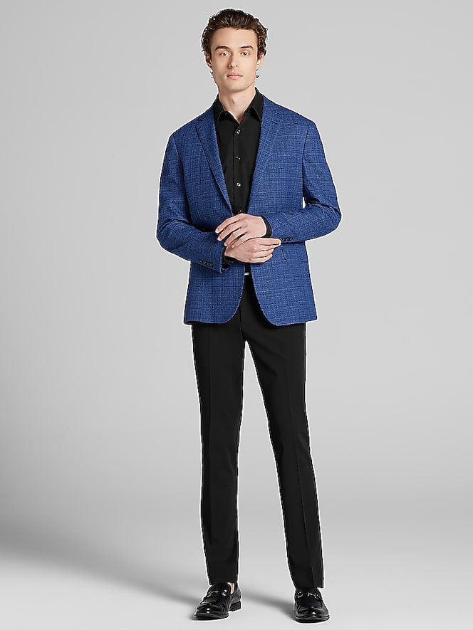 Awearness Kenneth Cole Slim Fit Plaid Sport Coat