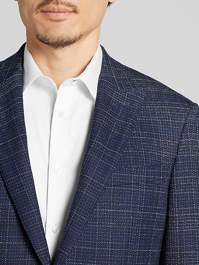 Awearness Kenneth Cole Modern Fit Plaid Sport Coat