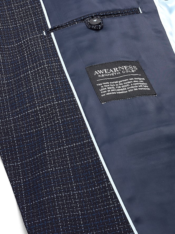 Awearness Kenneth Cole Modern Fit Plaid Sport Coat