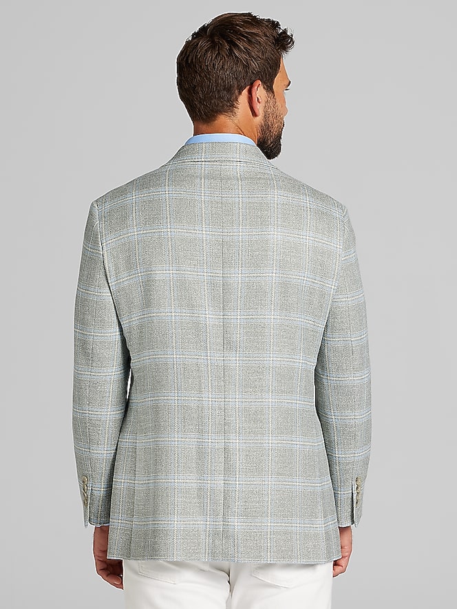 Joseph Abboud Modern Fit Plaid Sport Coat